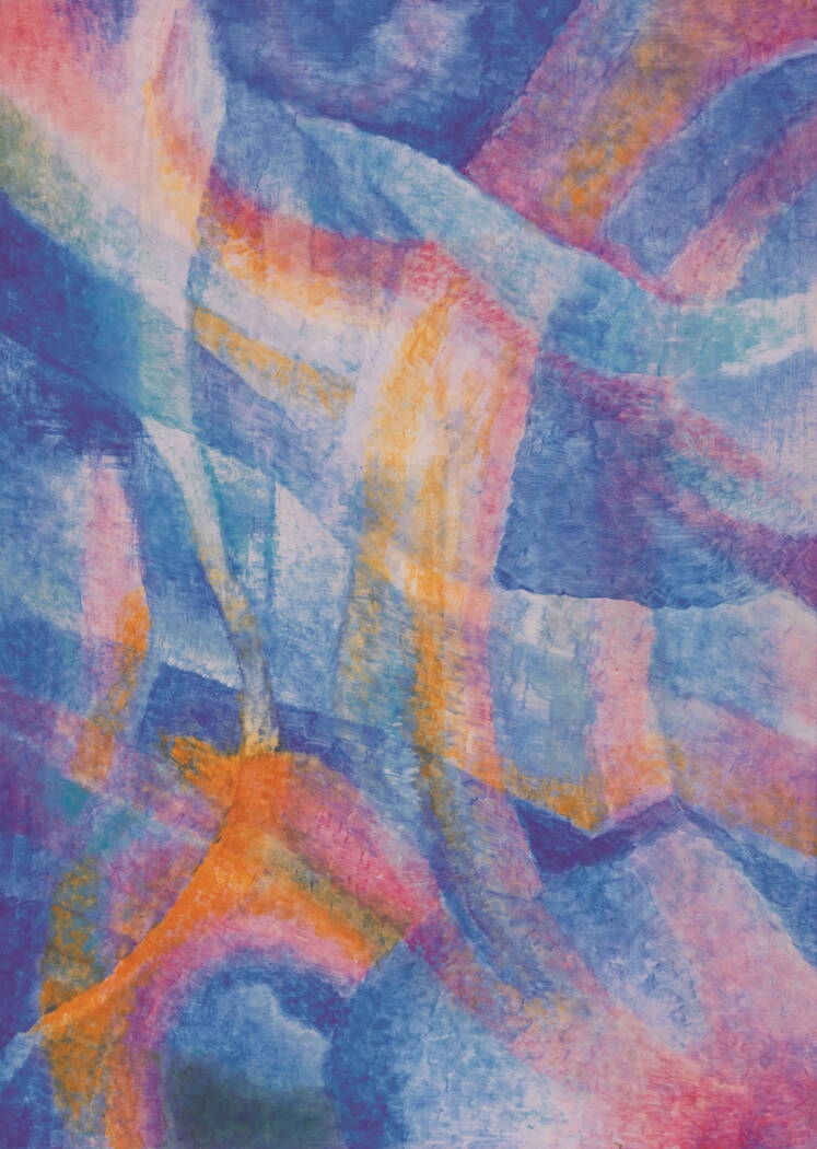 Wintersonne. 1976, 52 X 72 cm, Flüssigwachs
