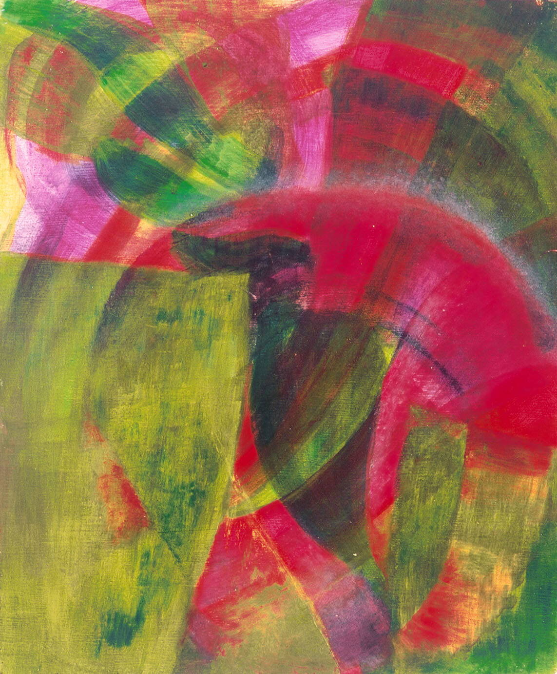 Ohne Titel, 1980, 33 X 40 cm, flüssige Wasserfarbe